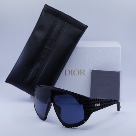 Final Price! Dior DIOR3D M1U 11B0 Black/Blue Sunglasses - Picture 6 of 9